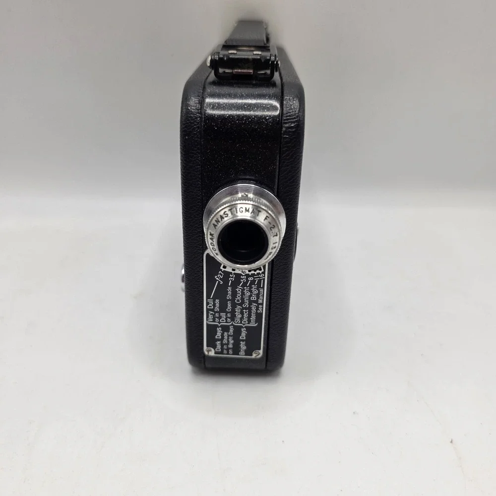 Kodak Cine-Kodak Eight Model 25 Movie Camera Black Vintage 8mm Film Untested